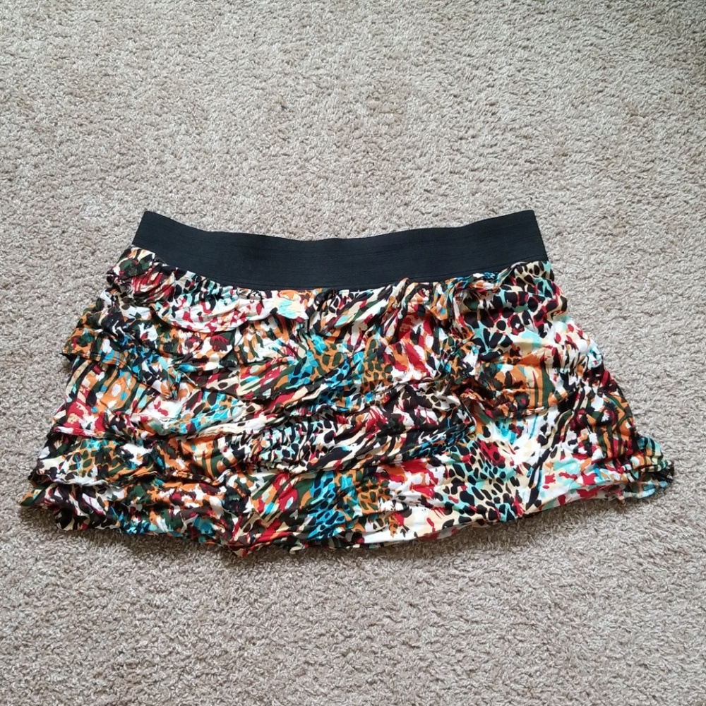 Torrid Ruffle Mini Skirt